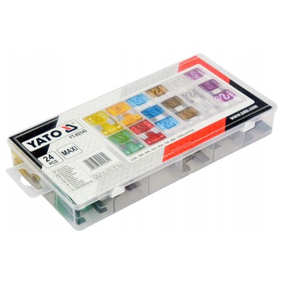 Μαχαιρωτές Ασφάλειες Αυτοκινήτου MAXI Σετ 24 Τεμάχια YATO YT-83140