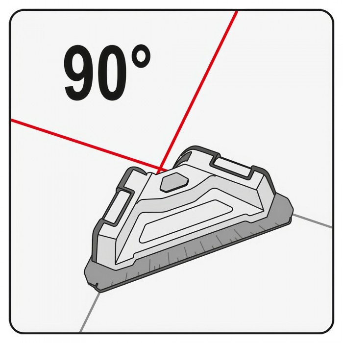 Αλφάδι Πλακιδίων Γωνιακό Laser 10μ 90° YATO YT-30410