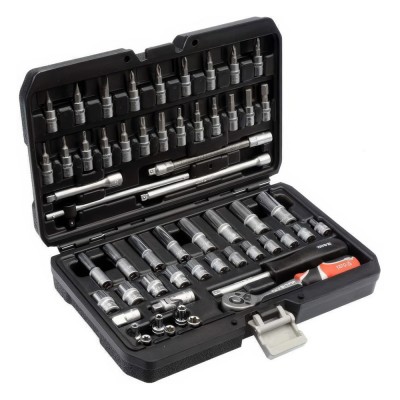 Σετ Καστάνια & Καρυδάκια CrV 1\4" 56τμχ YATO YT-14501