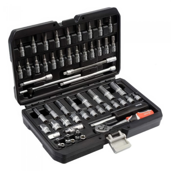 Σετ Καστάνια & Καρυδάκια CrV 1\4" 56τμχ YATO YT-14501