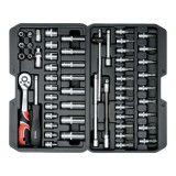 Σετ Καστάνια & Καρυδάκια CrV 1\4" 56τμχ YATO YT-14501