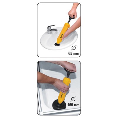 Αποφρακτική Τρόμπα Αποχετεύσεων με άκρα 65mm και 155mm VOREL 55505