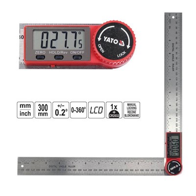Ψηφιακό μοιρογνωμόνιο 300mm YATO YT-71004