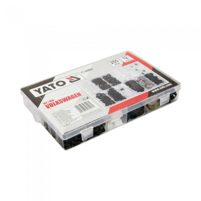 Κλιπς Αυτοκινήτου VOLKSWAGEN Σετ 255 Τεμάχια YATO YT-06663