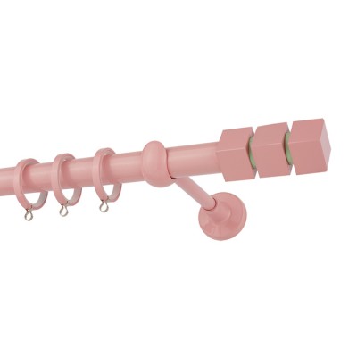 Κουρτινόξυλα Zωγομεταλ Φ25 CP0473 Ροζ/Φυστικί