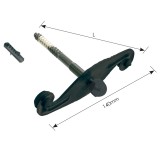 Μεταλλικό Ανεμοστύλωμα 140mm x 200mm ZOGOMETAL 0277 σε Γαλβανιζέ Μαύρο