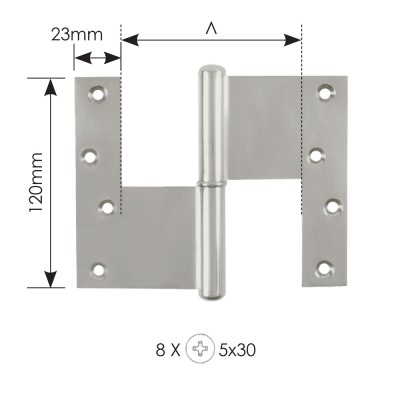 Μάσκουλο Ασφαλείας Ανοξείδωτο INOX 316 ZOGOMETAL 0323
