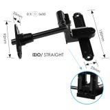 Μάσκουλο Ρυθμιζόμενο Μεσαίο με Ίσιο Πιράκι για Κουφώματα Αλουμινίου 25mm x 150mm ZOGOMETAL 9203 Γαλβανιζέ Μαύρο