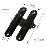 Μάσκουλο Μεσαίο Συνδέσεως ZOGOMETAL 9260  Γαλβανιζέ Μαύρο