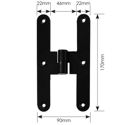Μάσκουλο Μεσαίο Συνδέσεως ZOGOMETAL 9264 Γαλβανιζέ Μαύρο