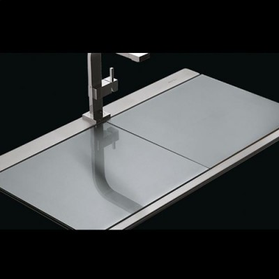 Ανοξείδωτος νεροχύτης Apell Iris (89,7x51) με Ασημί Κρύσταλλα συρόμενα 9320-110441