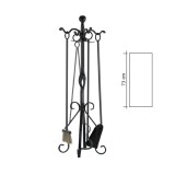 Σετ κρεμανταλάδες Ζωγομετάλ 0683-Β16 σε Mαύρο