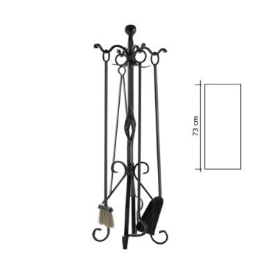 Σετ κρεμανταλάδες Ζωγομετάλ 0683-Β16 σε Mαύρο