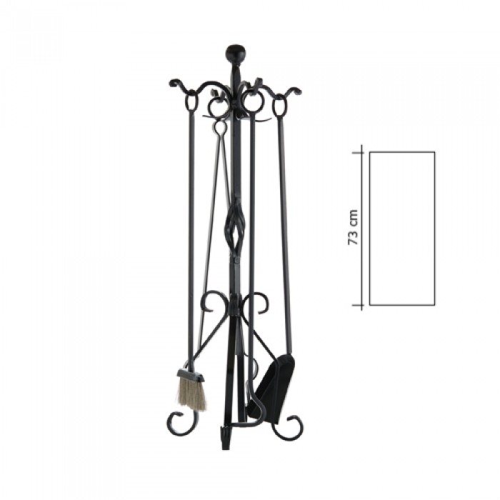 Σετ κρεμανταλάδες Ζωγομετάλ 0683-Β16 σε Mαύρο