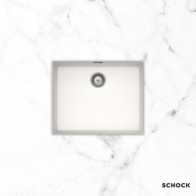 Νεροχύτες Schock Cristalite Manhattan 30060U-1301 Superwhite (55.6X45.6cm) Υποκαθήμενος Germany