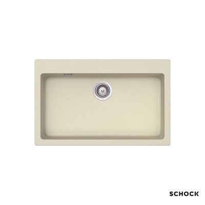 Νεροχύτης Κουζίνας Γρανίτη Manhattan 79x50 Schock Cristalite 30080-1321 Vanilla Granite