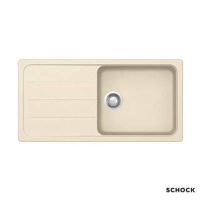 Νεροχύτης Κουζίνας Γρανίτη Element 100x50 Schock Cristalite Vanilla Granite