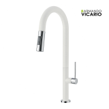 Μπαταρία Νεροχύτη Κουζίνας Cristalite Granite Tozo SuperWhite Alpina 48780-1301 Armando Vicario Italy
