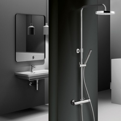 Στήλη ντους με Μπαταρία και κολώνα Σταθερού ύψους 110cm Eurorama Charma 712066-100