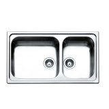 Ανοξείδωτος νεροχύτης Apell Lenear 8520-110 (86x50) Λείος