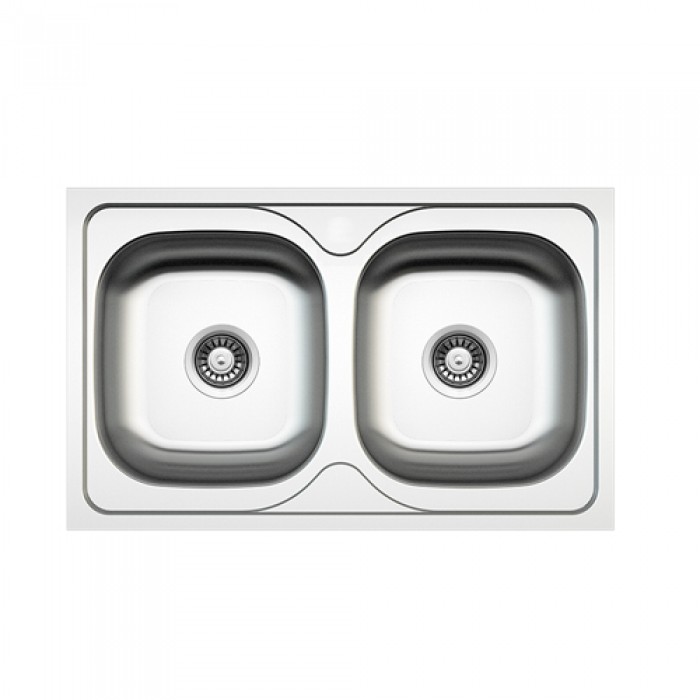 Ανοξείδωτος νεροχύτης fortinox Valley 25200-110 (80x50) Λείος