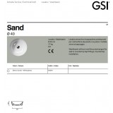 Νιπτήρας μπάνιου Sand color Ø 40 εκ 9039 bistro