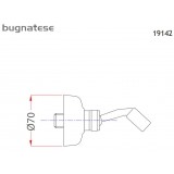 Επίτοιχο στήριγμα τηλεφώνου με περιστρεφόμενη κλείδωση black matt Bugnatese Oxford 19142-400