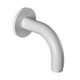 Στόμιο Επίτοιχο 10cm Φ24mm Tech La Torre White Matt 12144/10-300