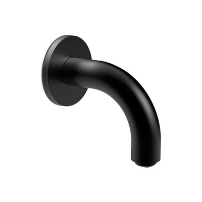 Στόμιο Επίτοιχο 10cm Φ24mm Tech La Torre Black Matt 12144/10-400