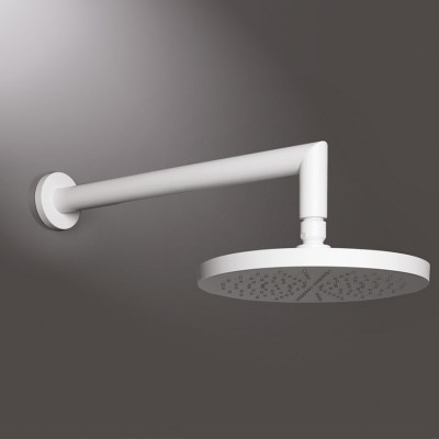 Ανακλινόμενη Κεφαλή ABS Ø20 Με Επίτοιχο Μπράτσο 35cm Almar White Matt E044075-300+R50809-300