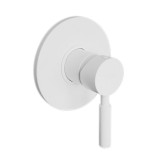 Μίκτης Εντοιχισμού 1 Εξόδου La Torre New Tech 12051SP-300 με μεγάλη Ροζέτα R12000/6244-300 Λευκό ματ