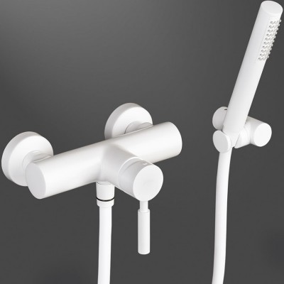 Μπαταρία ντουσιέρας La Torre New Tech 12060-300 Λευκό ματ