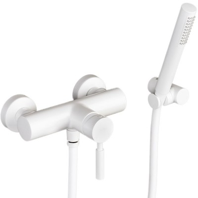 Μπαταρία ντουσιέρας La Torre New Tech 12060-300 Λευκό ματ