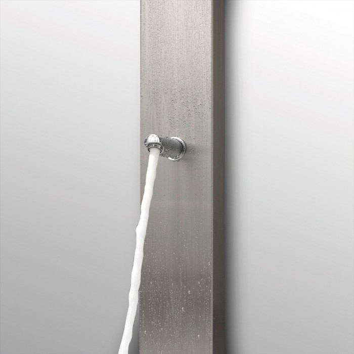 Στήλη Ντουζ Neda Icos Επιδαπέδια Ύψος 210 Εκ. Inox NEDA