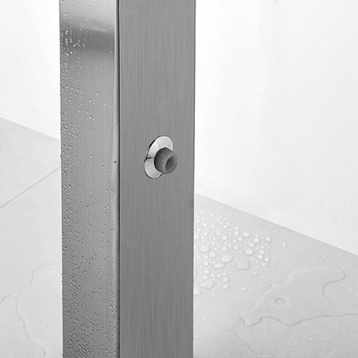 Στήλη Ντουζ Neda Icos Επιδαπέδια Ύψος 210 Εκ. Inox NEDA