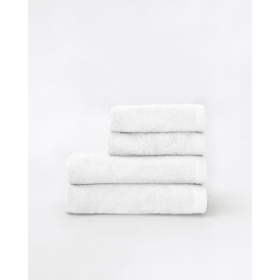 Βαμβακερή Λευκή Πετσέτα Beck 670gsm Μπάνιου | 65x135cm Άσπρο