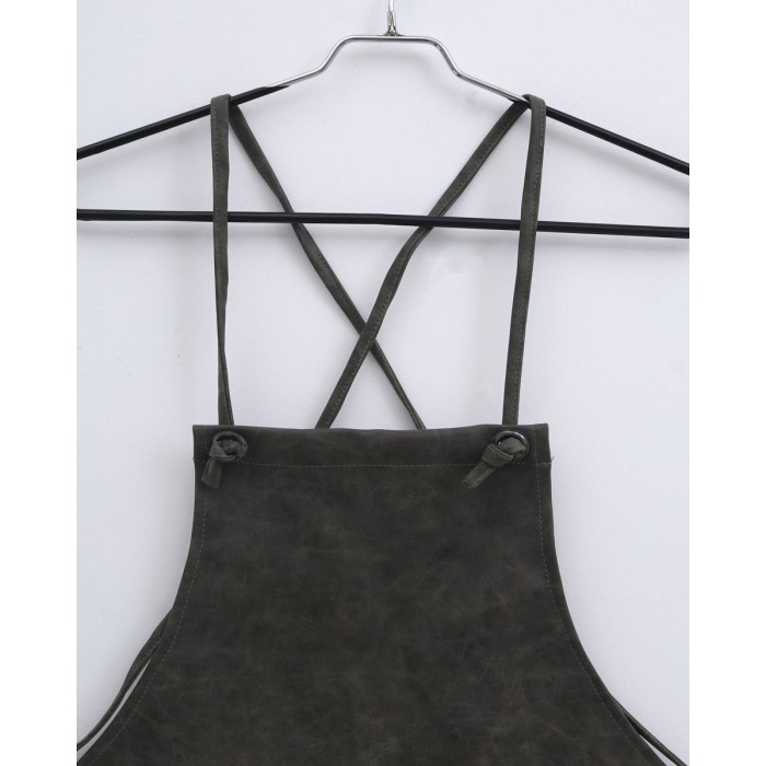 Επαγγελματική Δερμάτινη Ποδιά Μπούστου Bellini 60x80cm Μπούστο (60x80cm) Κυπαρισσί