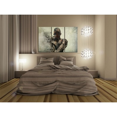 Πίνακας ζε καμβά - The man of stone - triptych