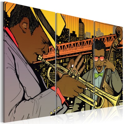 Πίνακας ζε καμβά - Jazz musician