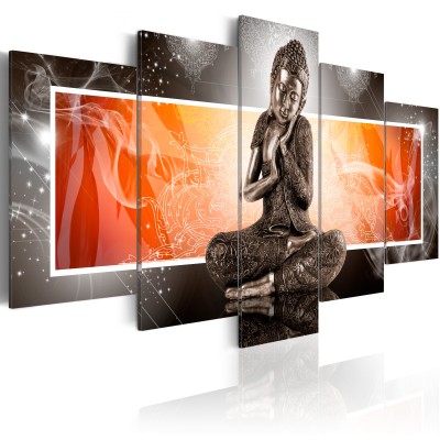 Πίνακας ζε καμβά - Buddha and ornaments