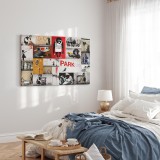 Πίνακας ζε καμβά - Banksy - collage
