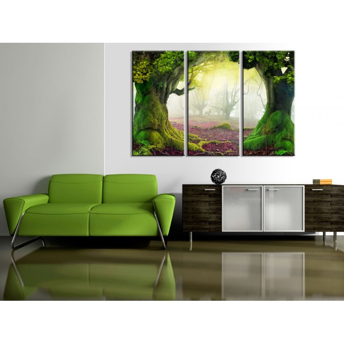 Πίνακας ζε καμβά - Mysterious forest - triptych