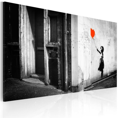 Πίνακας ζε καμβά - Girl with balloon (Banksy)
