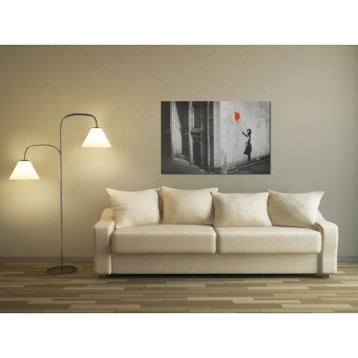 Πίνακας ζε καμβά - Girl with balloon (Banksy)