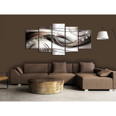 Πίνακας σε ακρυλικό γυαλί - Brown Glitter