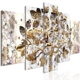 Πίνακας ζε καμβά - Tree of Happiness (5 Parts) Wide