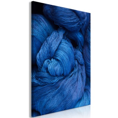 Πίνακας ζε καμβά - Blue Worsted (1 Part) Vertical