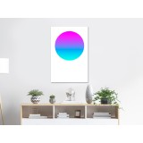Πίνακας ζε καμβά - Colourful Circle (1 Part) Vertical