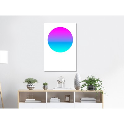 Πίνακας ζε καμβά - Colourful Circle (1 Part) Vertical