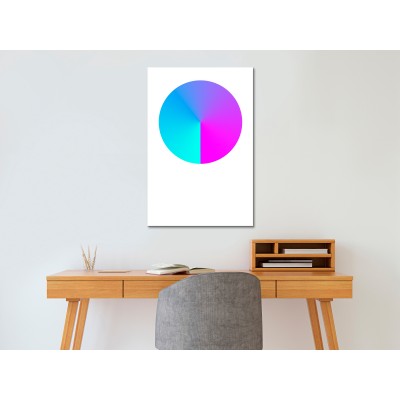 Πίνακας ζε καμβά - Neon Gradient (1 Part) Vertical
